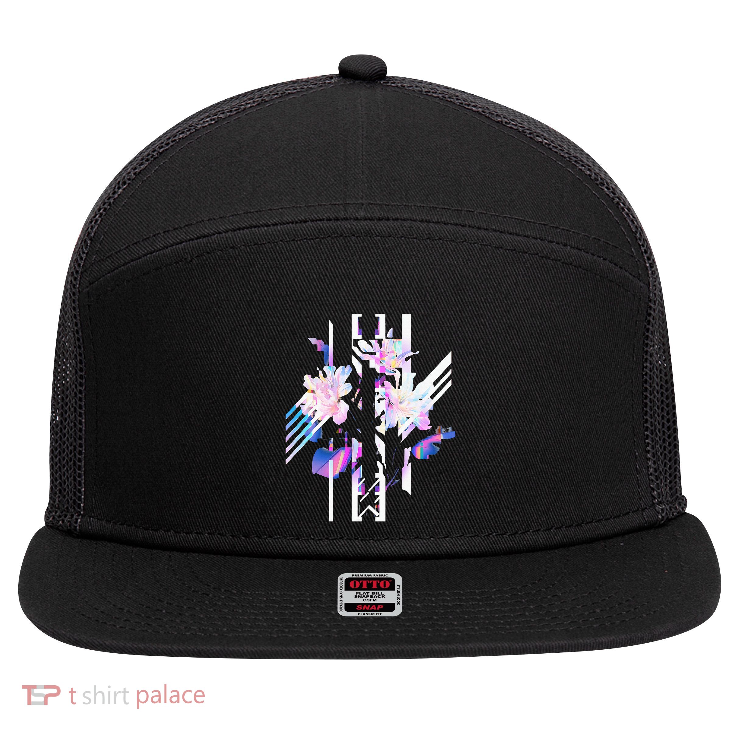 Futuristic Techwear Japanese Harajuku Streetwear 7 Panel Mesh Trucker Snapback Hat