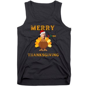 Funny Thanksgiving Joe Biden Merry Thanksgiving Confused Tank Top