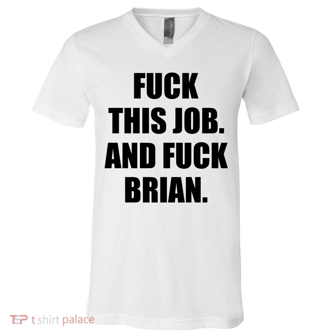 Fuck This Job And Fuck Brian V-Neck T-Shirt
