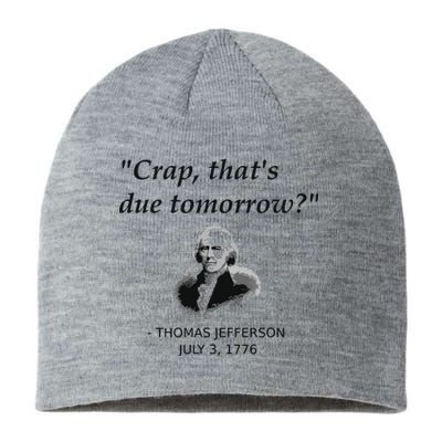 Funny Thomas Jefferson Usa History Teacher Student Gift Sustainable Beanie