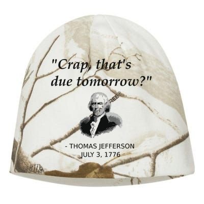 Funny Thomas Jefferson Usa History Teacher Student Gift Kati - Camo Knit Beanie