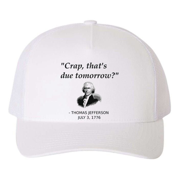 Funny Thomas Jefferson Usa History Teacher Student Gift Yupoong Adult 5-Panel Trucker Hat