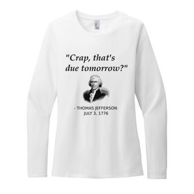 Funny Thomas Jefferson Usa History Teacher Student Gift Womens CVC Long Sleeve Shirt