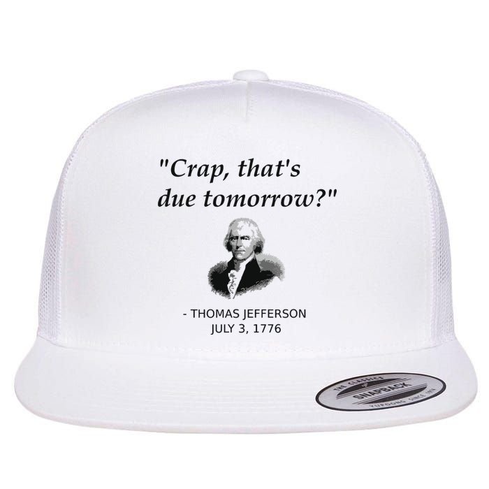 Funny Thomas Jefferson Usa History Teacher Student Gift Flat Bill Trucker Hat