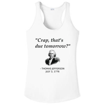 Funny Thomas Jefferson Usa History Teacher Student Gift Ladies PosiCharge Competitor Racerback Tank