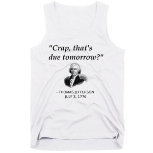 Funny Thomas Jefferson Usa History Teacher Student Gift Tank Top