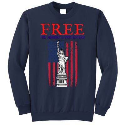 Free The January 6 Protesters Anti Biden Conservative 8 Sweatshirt