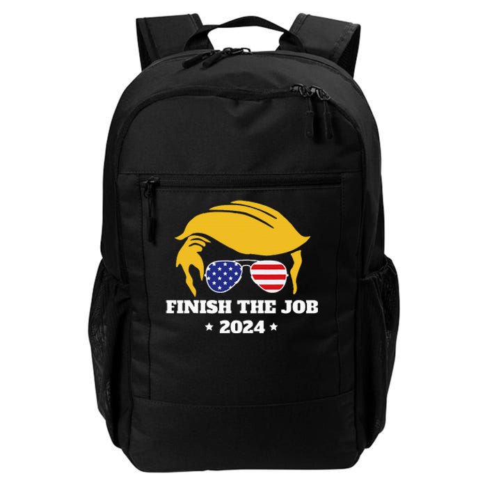 Finish The Job Conservative Right Wing 2024 Election Usa Daily Commute Backpack