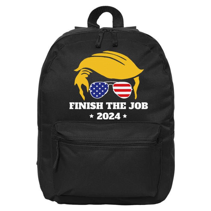 Finish The Job Conservative Right Wing 2024 Election Usa 16 in Basic Backpack