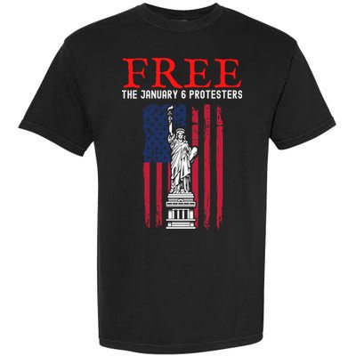 Free The January 6 Protesters Anti Biden Conservative Garment-Dyed Heavyweight T-Shirt