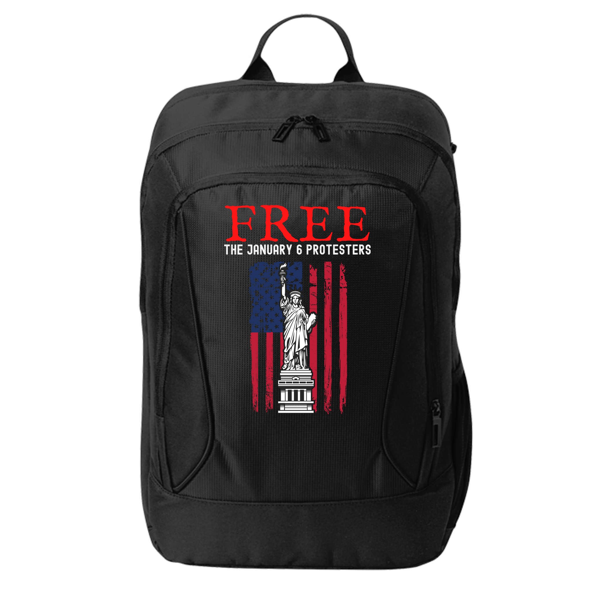 Free The January 6 Protesters Anti Biden Conservative City Backpack