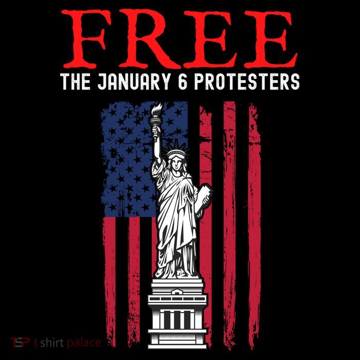 Free The January 6 Protesters Anti Biden Conservative Flatbill Hat