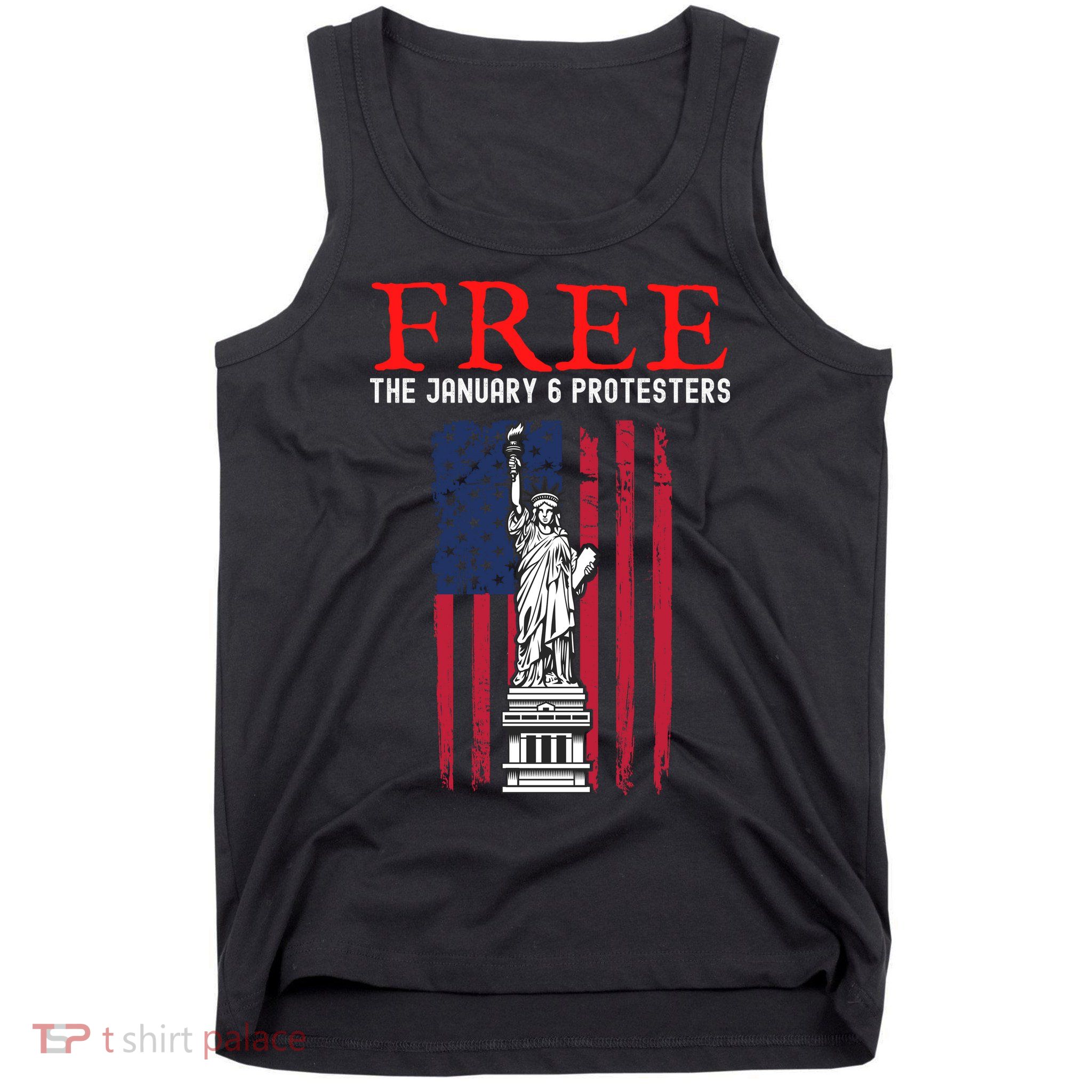 Free The January 6 Protesters Anti Biden Conservative Tank Top