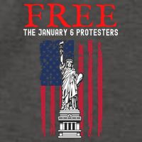 Free The January 6 Protesters Anti Biden Conservative Vector Backpack
