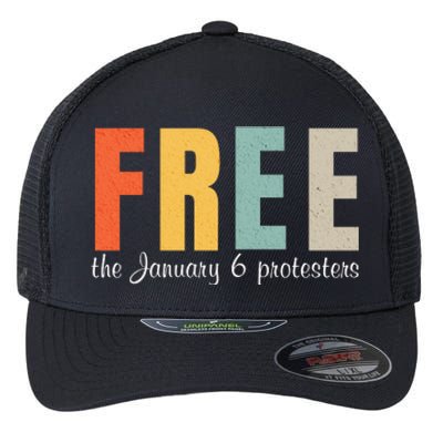 Free The January 6 Protesters Flexfit Unipanel Trucker Cap