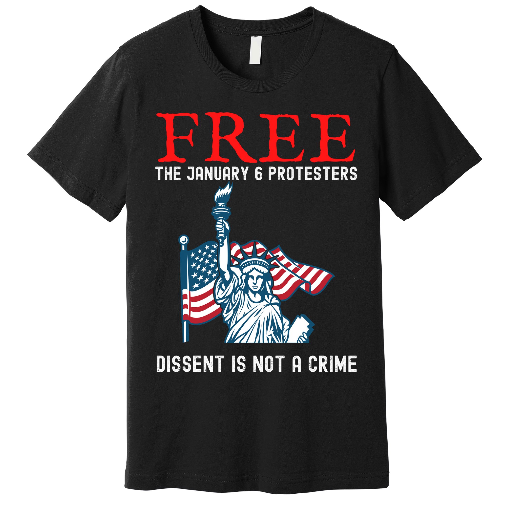 Free The January 6 Protesters Anti Biden Conservative Premium T-Shirt