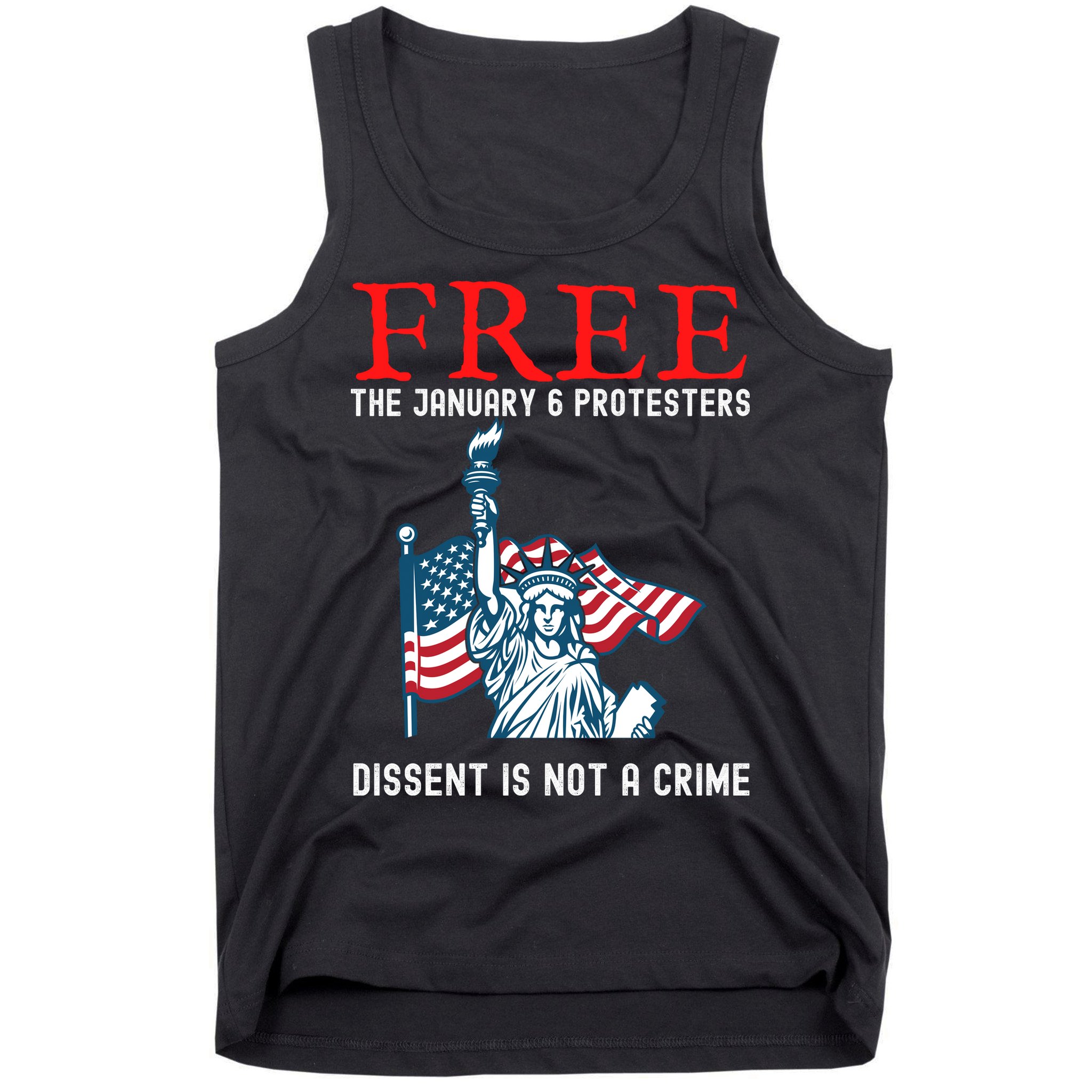 Free The January 6 Protesters Anti Biden Conservative Tank Top