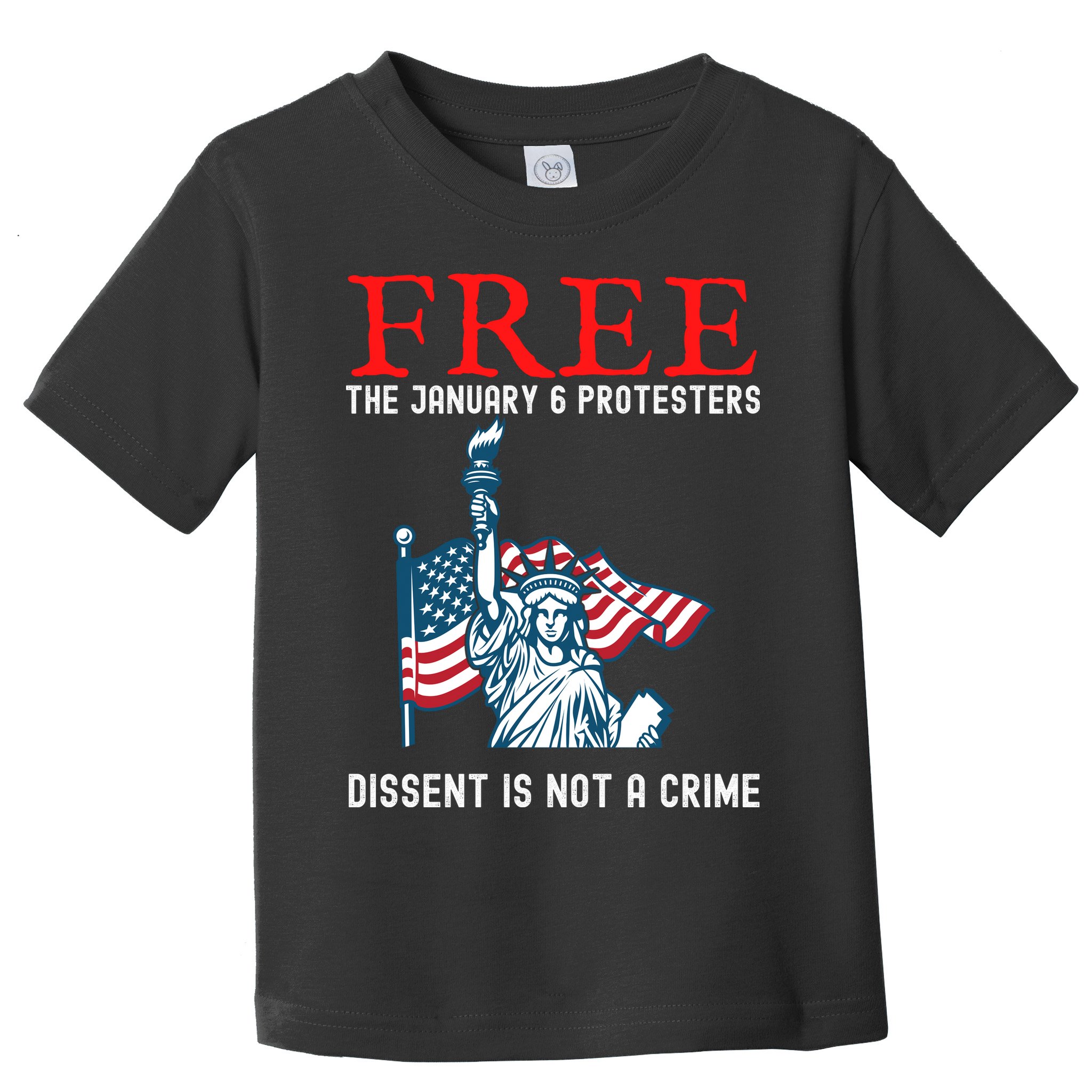 Free The January 6 Protesters Anti Biden Conservative Toddler T-Shirt
