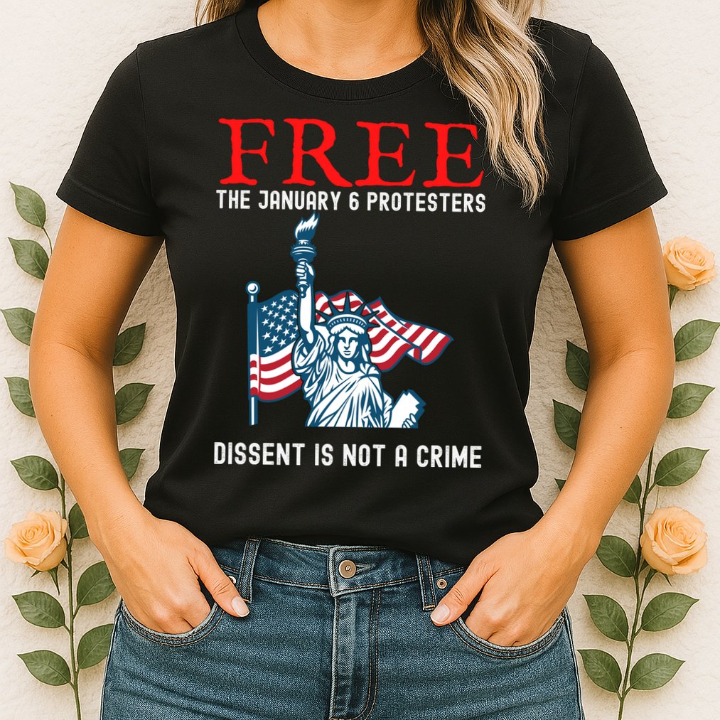 Free The January 6 Protesters Anti Biden Conservative Womens T-Shirt