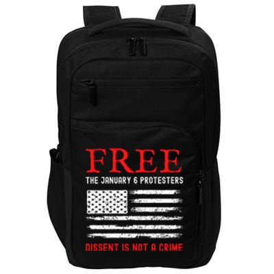 Free The January 6 Protesters Anti Biden Conservative Impact Tech Backpack