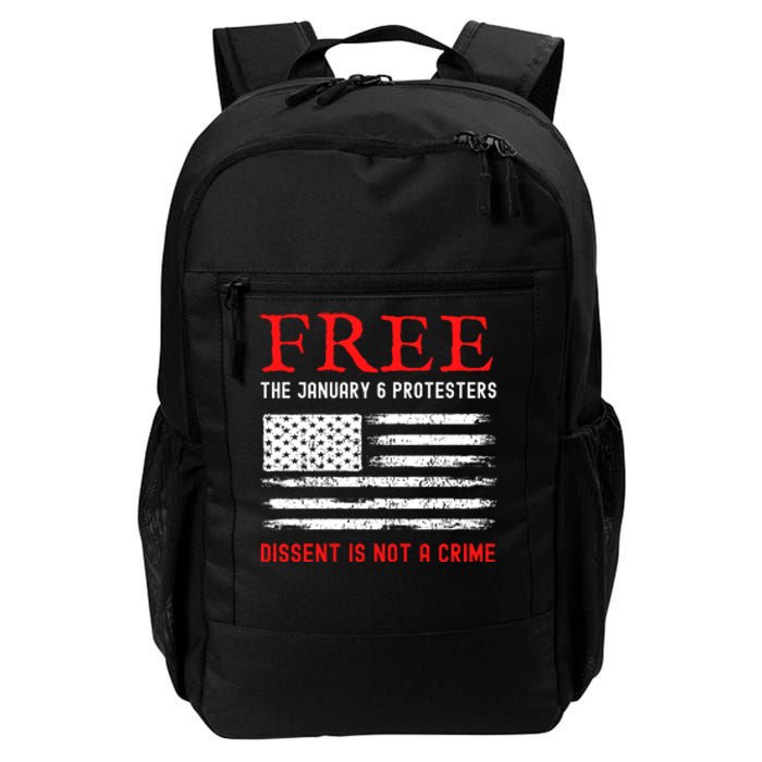 Free The January 6 Protesters Anti Biden Conservative Daily Commute Backpack