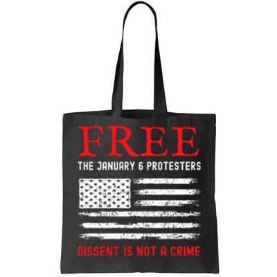 Free The January 6 Protesters Anti Biden Conservative Tote Bag