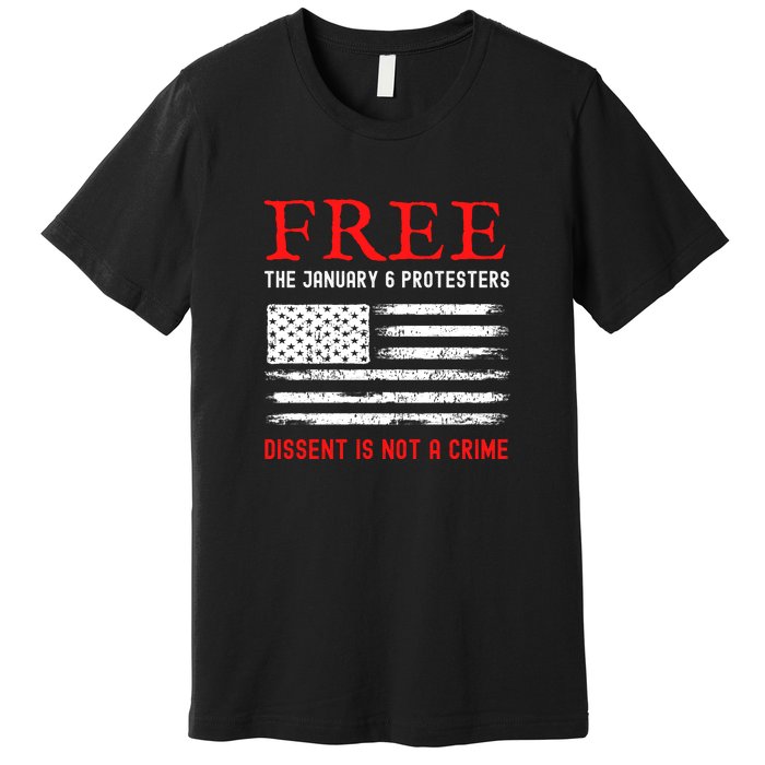 Free The January 6 Protesters Anti Biden Conservative Premium T-Shirt