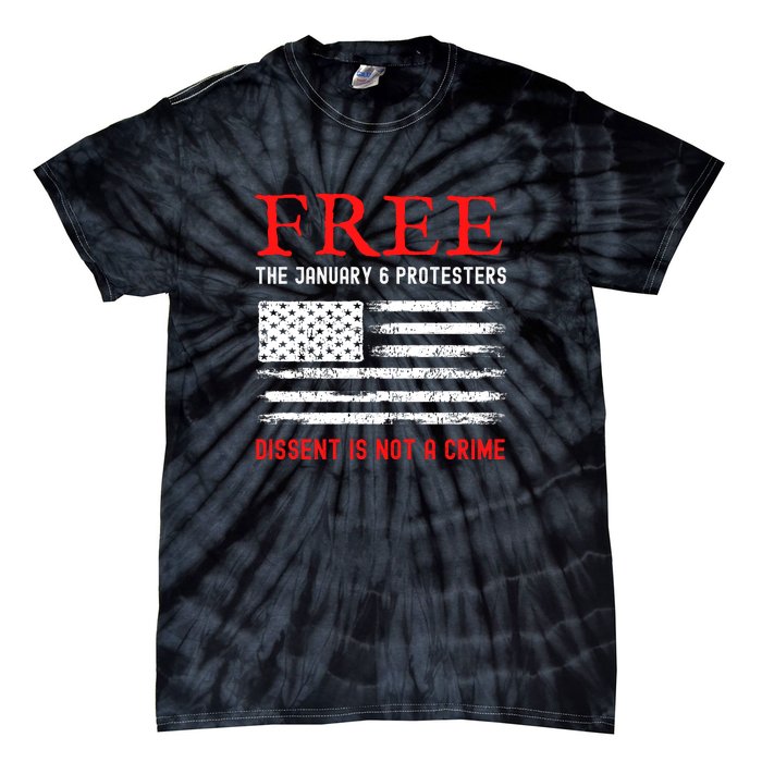 Free The January 6 Protesters Anti Biden Conservative Tie-Dye T-Shirt