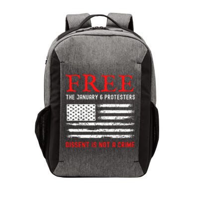 Free The January 6 Protesters Anti Biden Conservative Vector Backpack