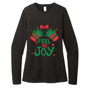 Feel The Joy Gift 'S Version! Christmas Gift Womens CVC Long Sleeve Shirt