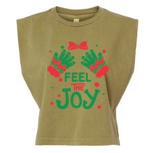 Feel The Joy Gift 'S Version! Christmas Gift Garment-Dyed Women's Muscle Tee