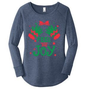 Feel The Joy Gift 'S Version! Christmas Gift Women's Perfect Tri Tunic Long Sleeve Shirt