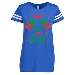 Feel The Joy Gift 'S Version! Christmas Gift Enza Ladies Jersey Football T-Shirt