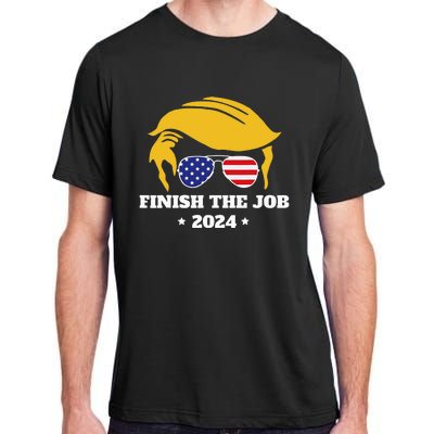 Finish The Job Conservative Right Wing 2024 Election Usa Adult ChromaSoft Performance T-Shirt