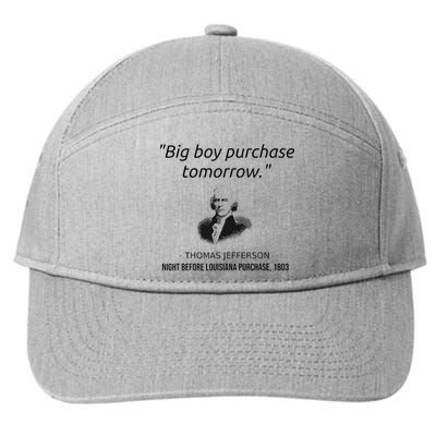 Funny Thomas Jefferson USA History Teacher Louisiana 7-Panel Snapback Hat