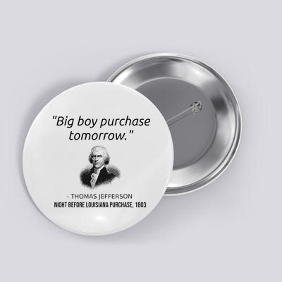 Funny Thomas Jefferson USA History Teacher Louisiana Button