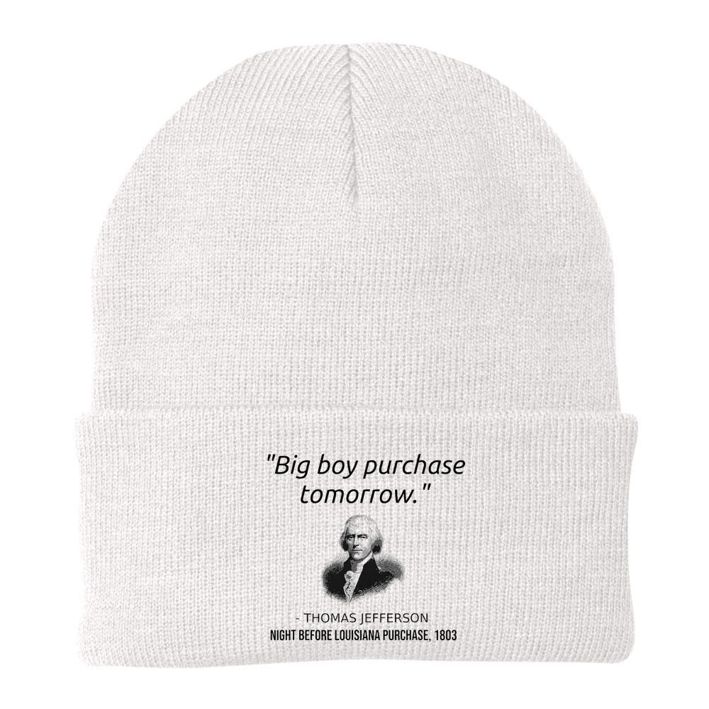 Funny Thomas Jefferson USA History Teacher Louisiana Beanie