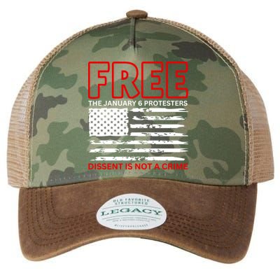 Free The January 6 Protesters Anti Biden Conservative Legacy Tie Dye Trucker Hat