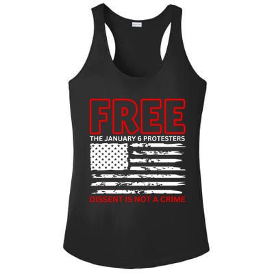Free The January 6 Protesters Anti Biden Conservative Ladies PosiCharge Competitor Racerback Tank