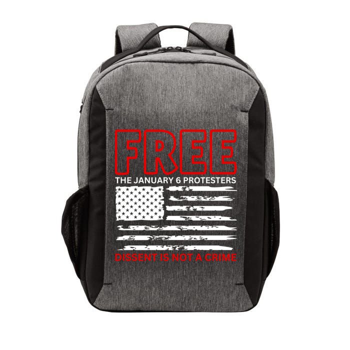 Free The January 6 Protesters Anti Biden Conservative Vector Backpack