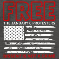 Free The January 6 Protesters Anti Biden Conservative Vector Backpack