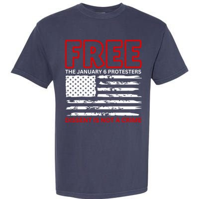 Free The January 6 Protesters Anti Biden Conservative Garment-Dyed Heavyweight T-Shirt