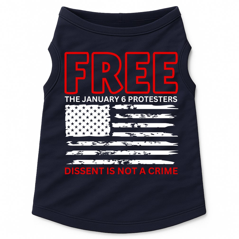 Free The January 6 Protesters Anti Biden Conservative Doggie Tank