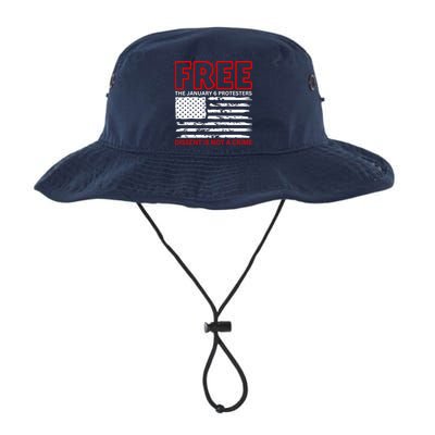 Free The January 6 Protesters Anti Biden Conservative Bucket Hat