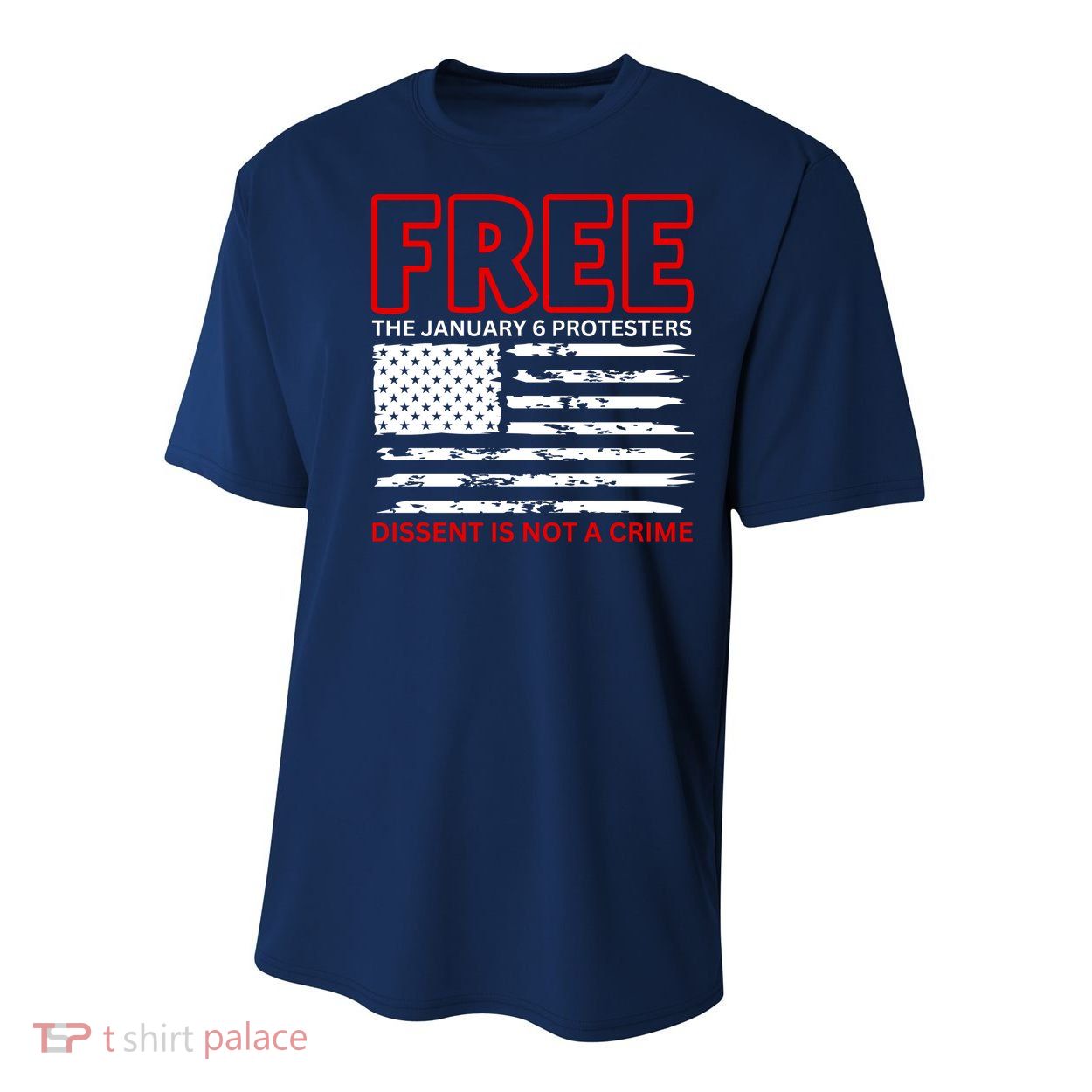 Free The January 6 Protesters Anti Biden Conservative Youth Performance Sprint T-Shirt