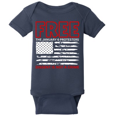Free The January 6 Protesters Anti Biden Conservative Baby Bodysuit
