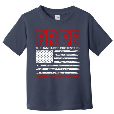 Free The January 6 Protesters Anti Biden Conservative Toddler T-Shirt