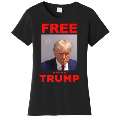 Free Trump Jail Mugshot Photo Campaign Women's T-Shirt