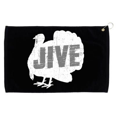 Funny Turkey Jive Thanksgiving Holiday Turkey Grommeted Golf Towel