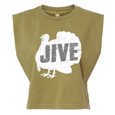 Funny Turkey Jive Thanksgiving Holiday Turkey Garment-Dyed Women's Muscle Tee